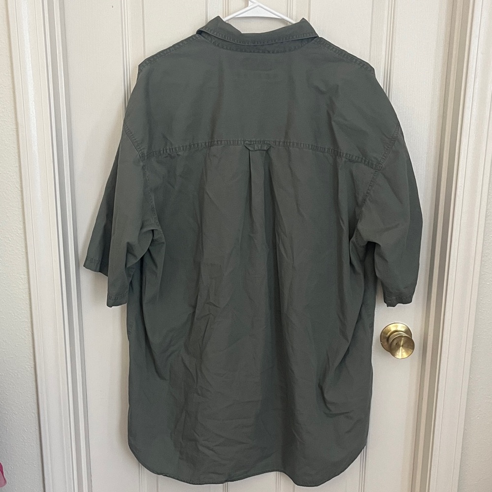 Men’s Columbia Olive Button-Up Shirt Size 2XL - Picture 2 of 5